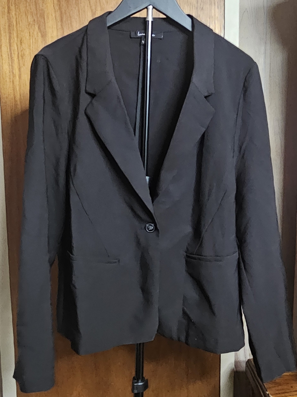 Love Tree Black One-Button Blazer Plus Size 3x